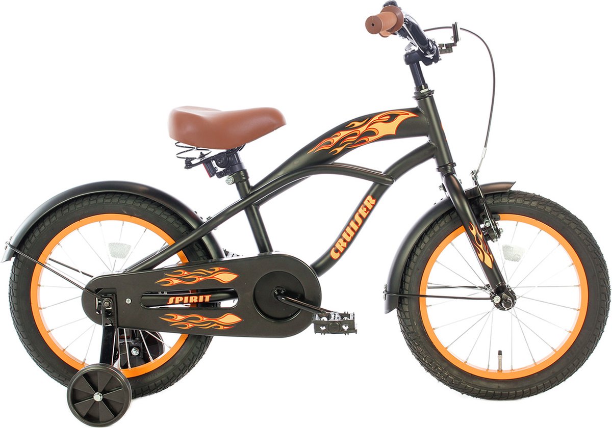 cortego cruiser jongensfiets oranje 12 inch kinderfiets voor 2 tot 4 jaar