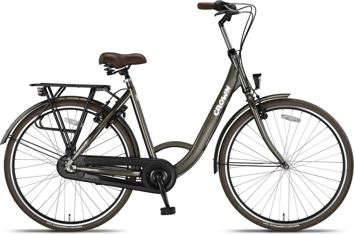 Crown Rio Plus Damesfiets 28 inch 53cm Ash Gray 3v Fiets kopen online