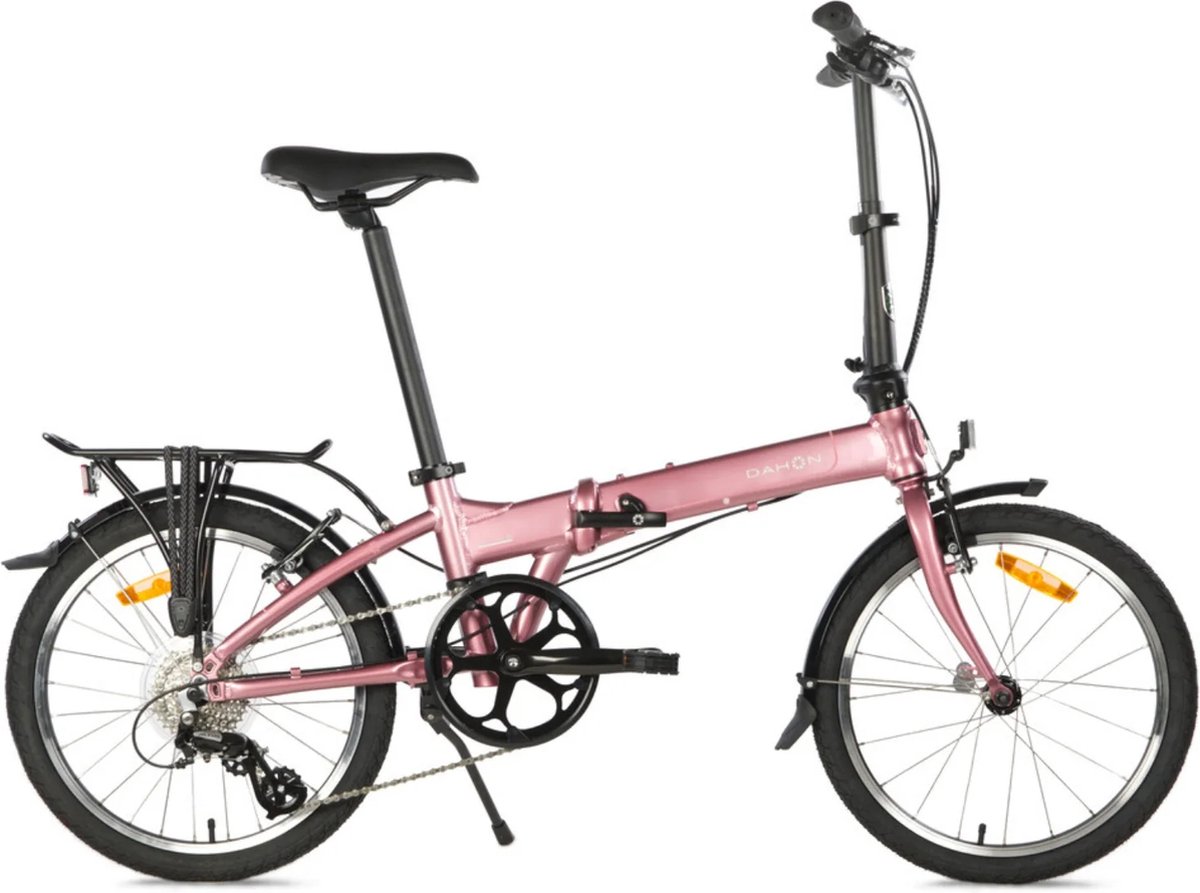 Dahon Mariner D8 - Vouwfiets - Metallic Roze / Mauve - 8-speed Shimano derailleur - V brakes - 20 inch wielen - voldoet aan nieuwe vouwfietsregels van de NS Fiets kopen online
