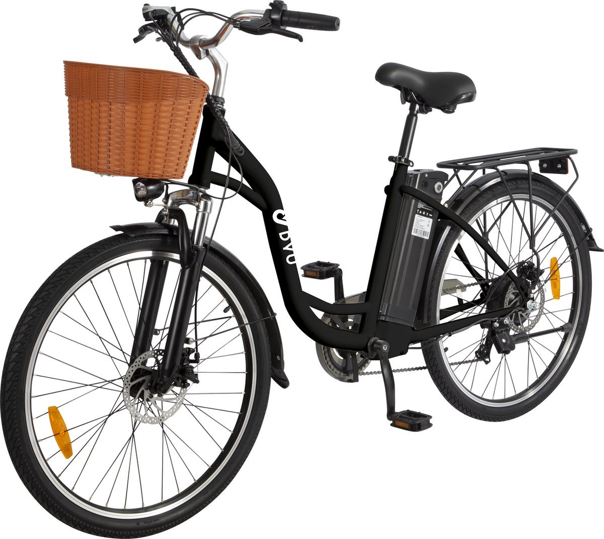 dyu c6 e bike elektrische fiets 250 watt topsnelheid 25 km u 26 banden zwart rijklaar service