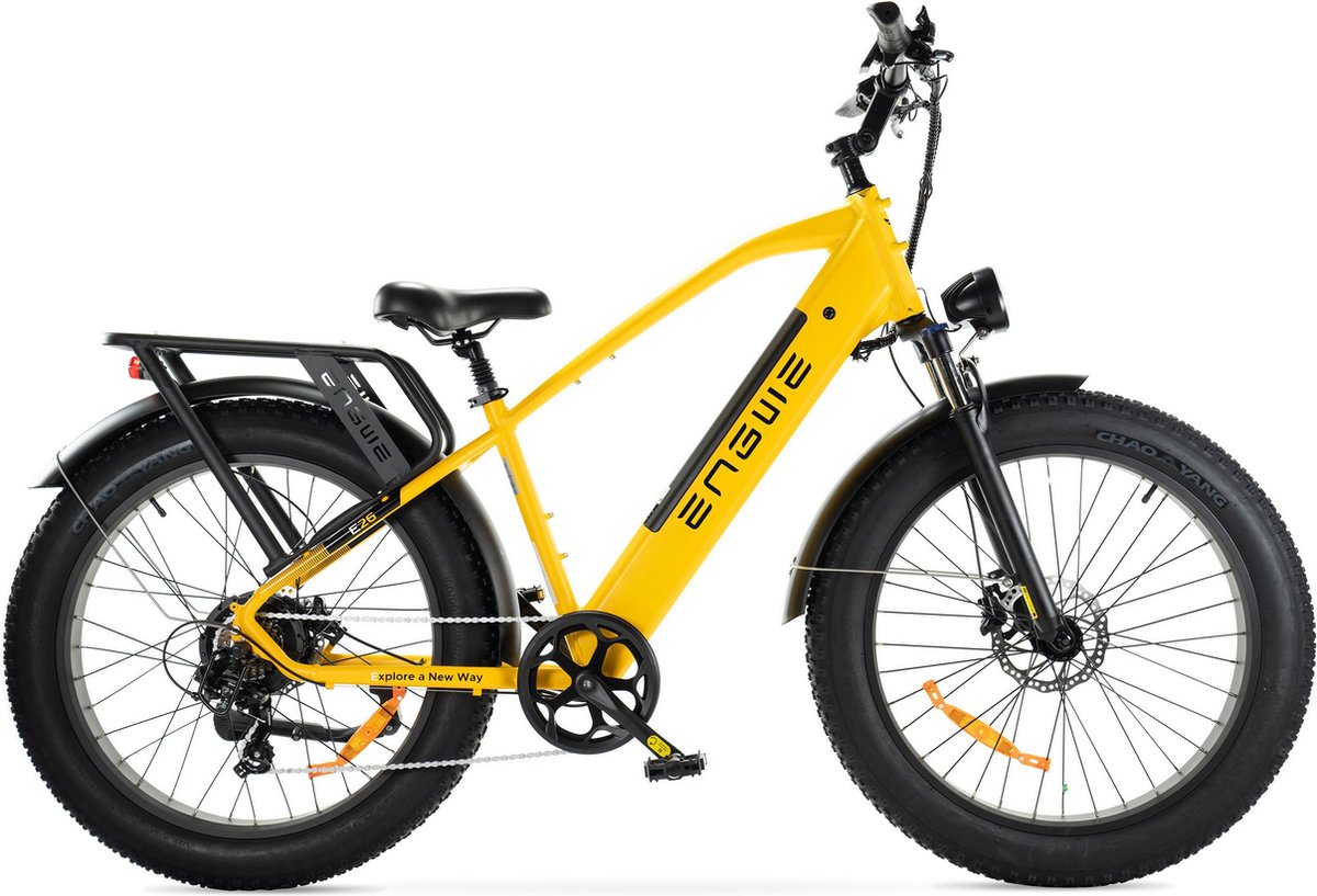 ENGWE E26 - Hoge instap - Fatbike - Geel - 250W - Elektrische Fatbike Fiets (elektrisch) kopen online