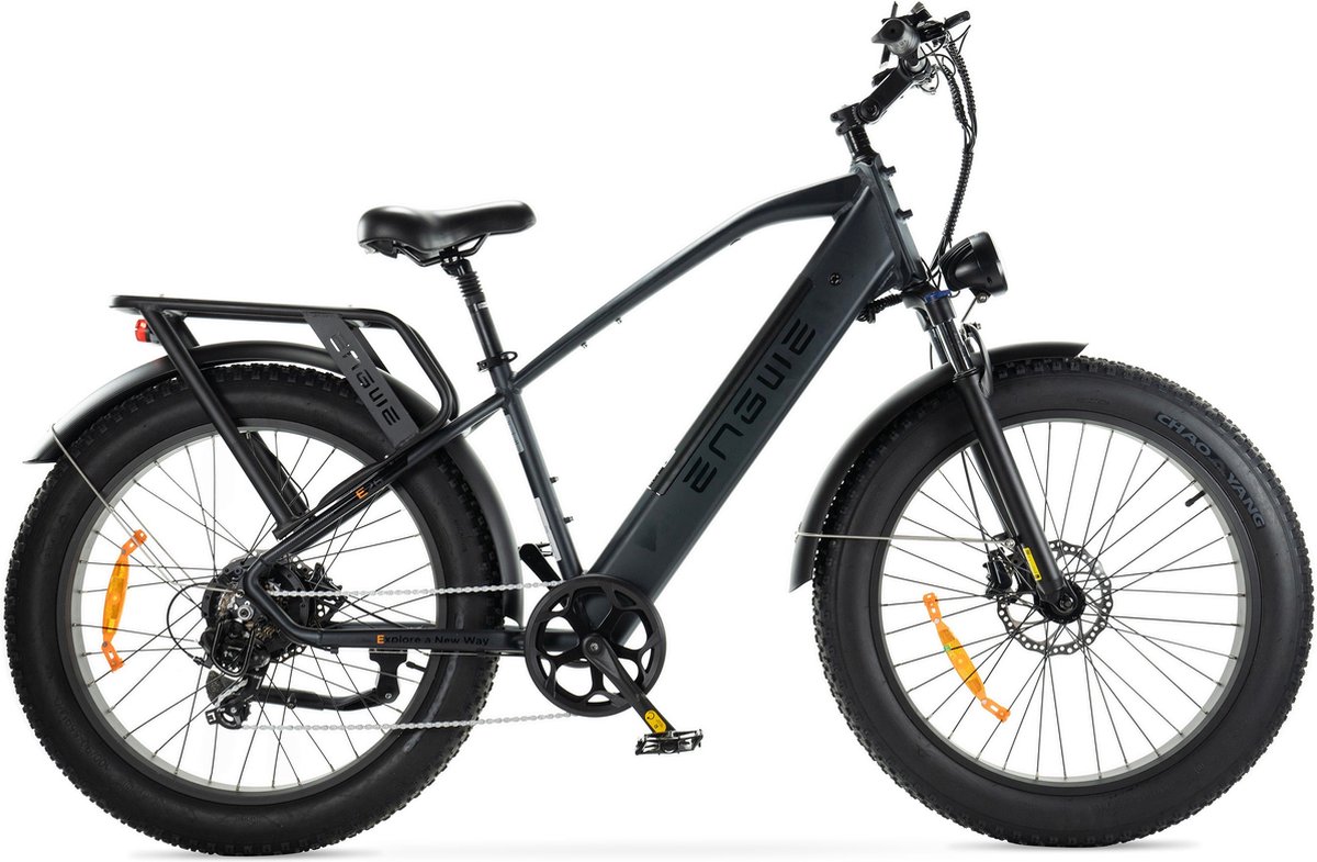 ENGWE E26 - Hoge instap - Fatbike - Zwart - 250W - Elektrische Fatbike Fiets (elektrisch) kopen online