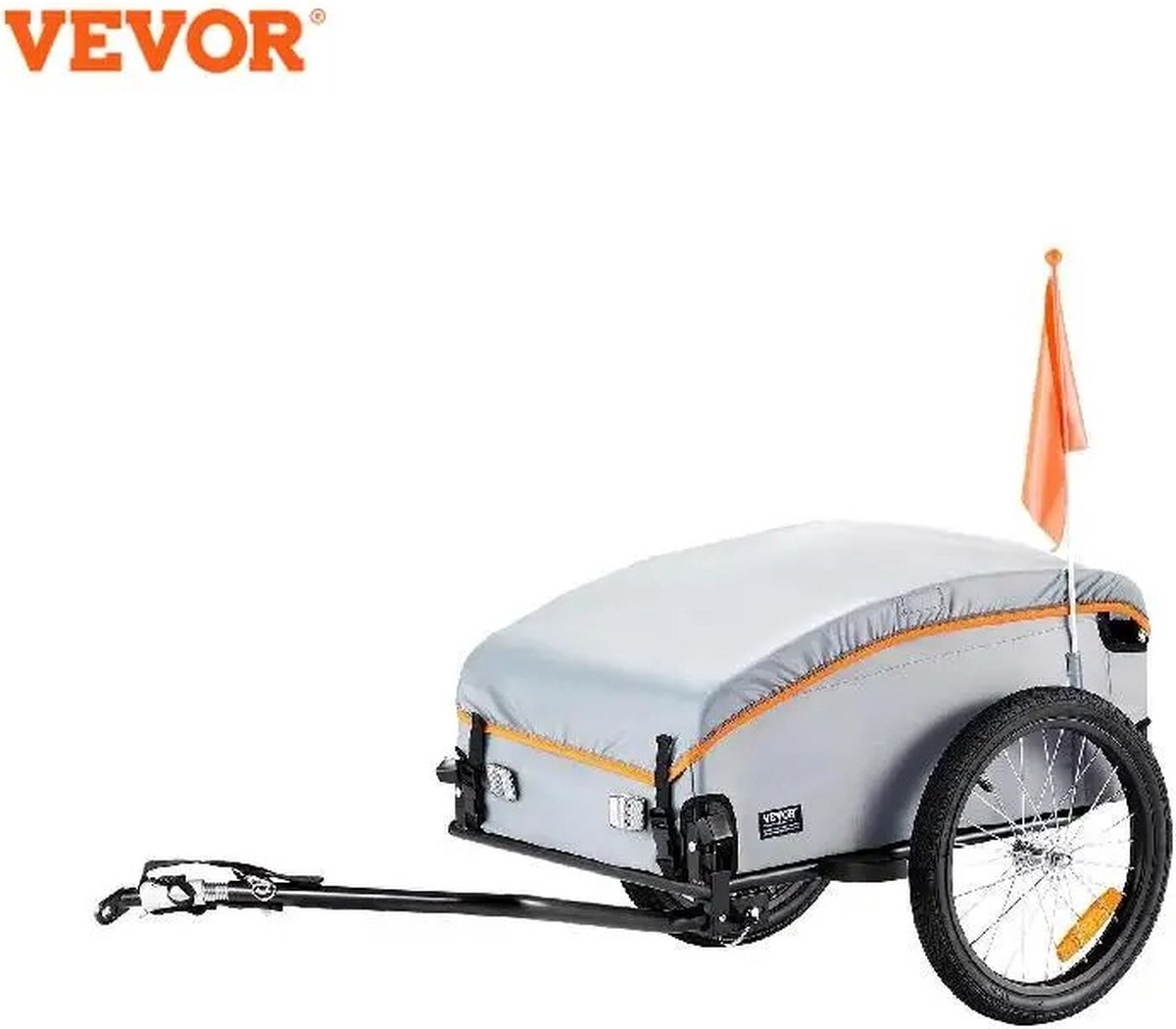 fiets aanhangwagen fietsaanhangwagen met waterdichte hoes en veilige reflectoren past 22 28 fietswiel