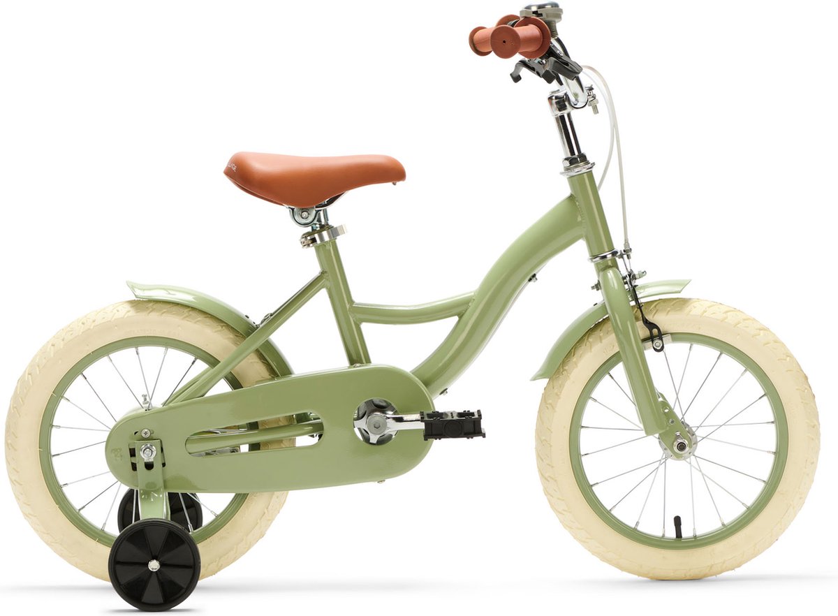 generation blanco 14 inch groen handremmen kinderfiets