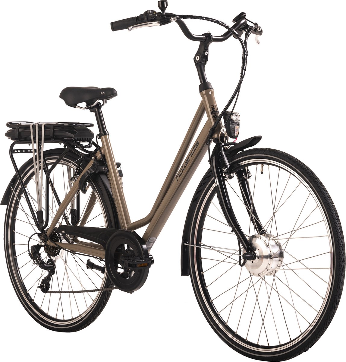 Hollandia Fiets (elektrisch) Damesfiets e-city 28'' Optima Basic Bruin 7 versnellingen - 50 cm Fiets (elektrisch) kopen online