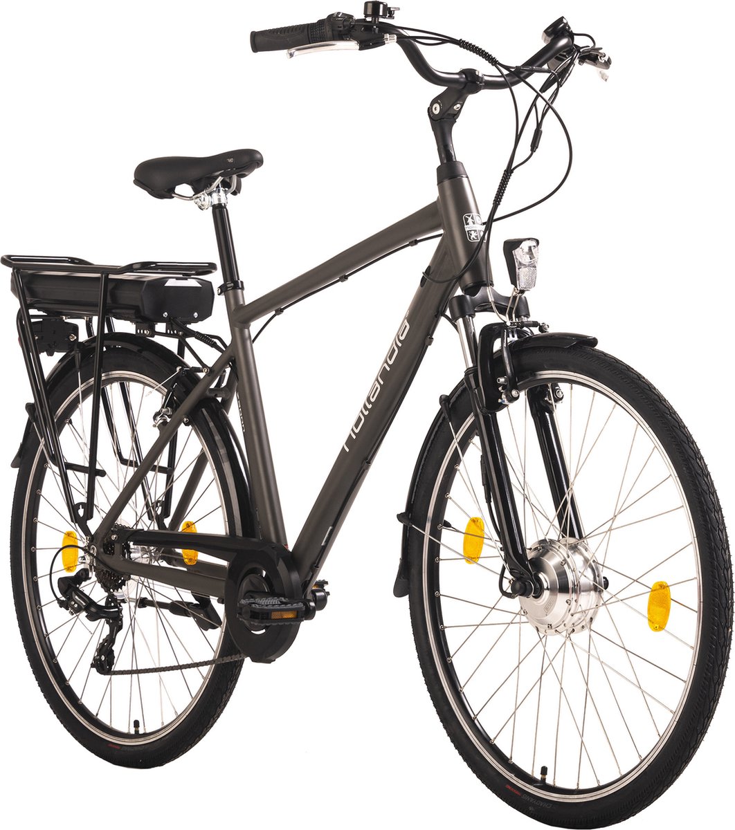 Hollandia Fiets (elektrisch) Empfohlene Körpergröße: 145 - 190 cmE Citybike Herren 28'' Hollandia Zagon grau 6-Gang - 53 cm Fiets (elektrisch) kopen online