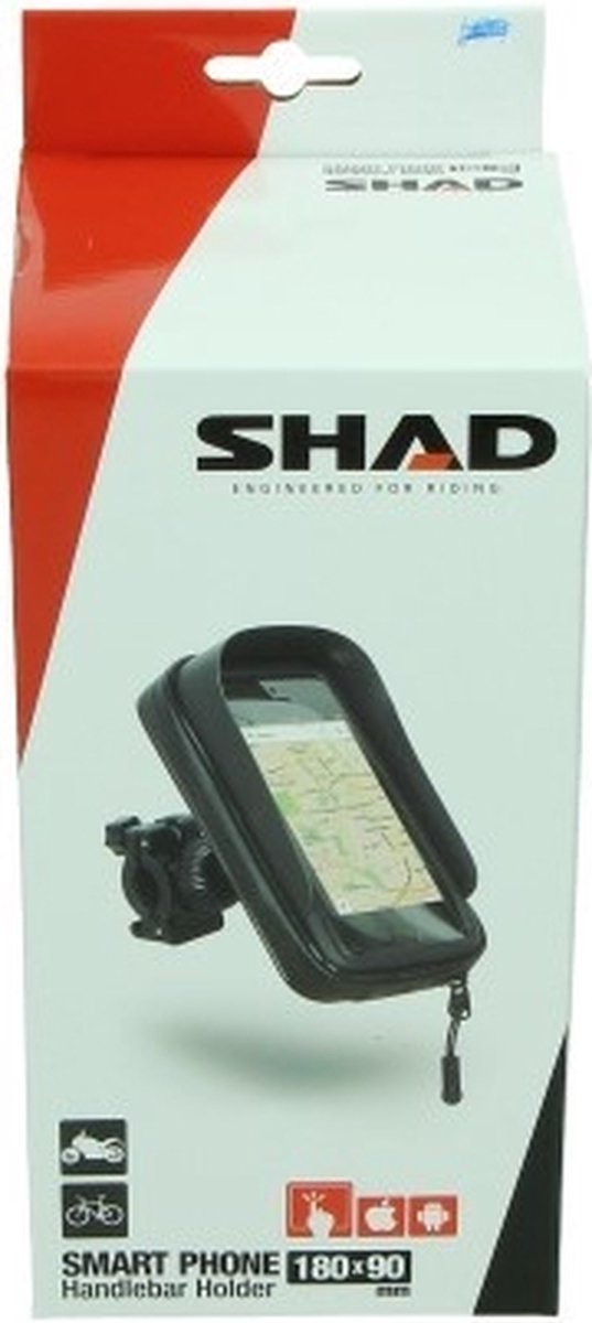houder telefoon waterdicht stuurbevestiging 180x80/90mm 6.6 inch shad Fiets kopen online
