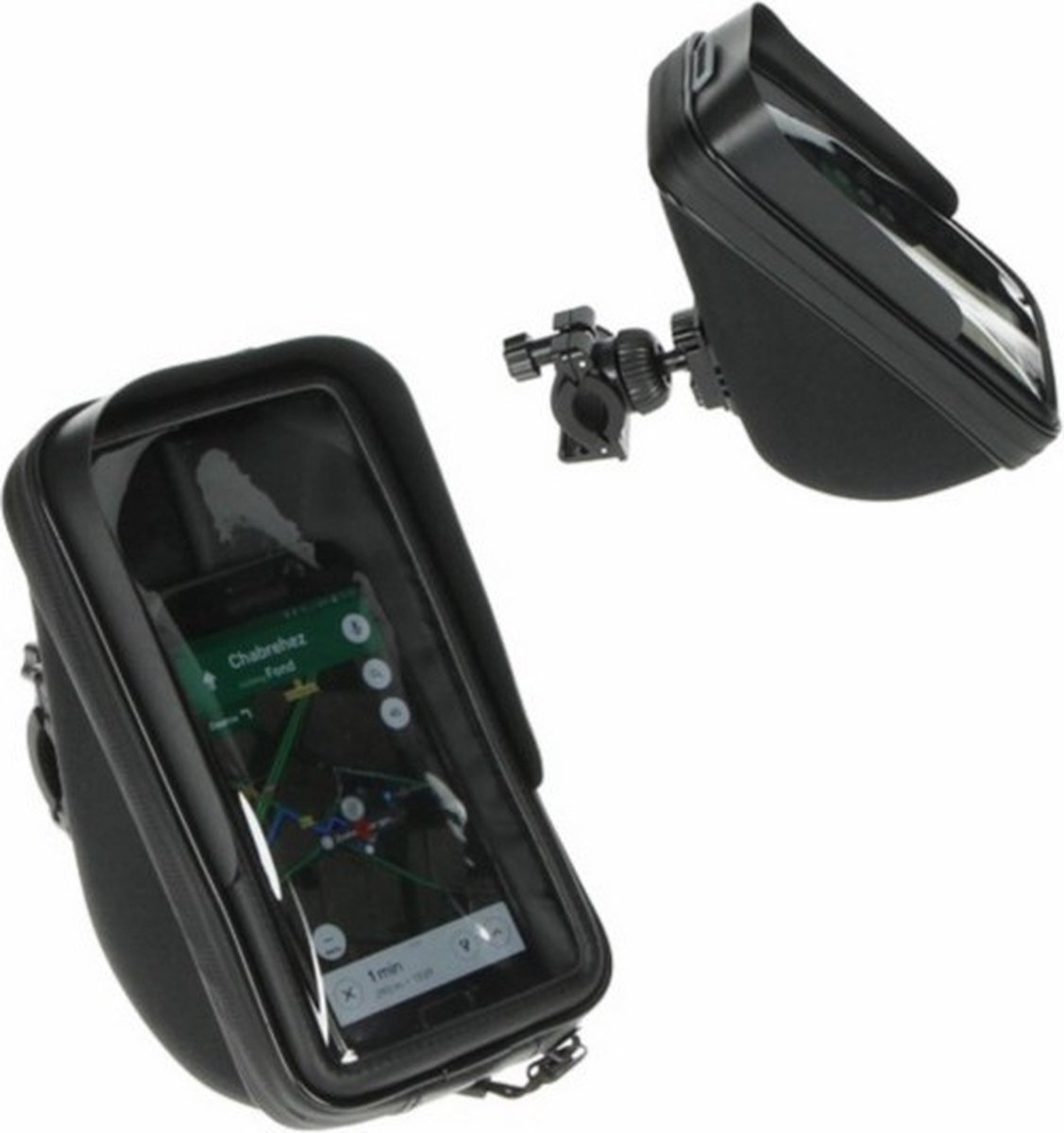 houder telefoon waterdicht stuurbevestiging met opbergvakje shad 6 6 inch shad