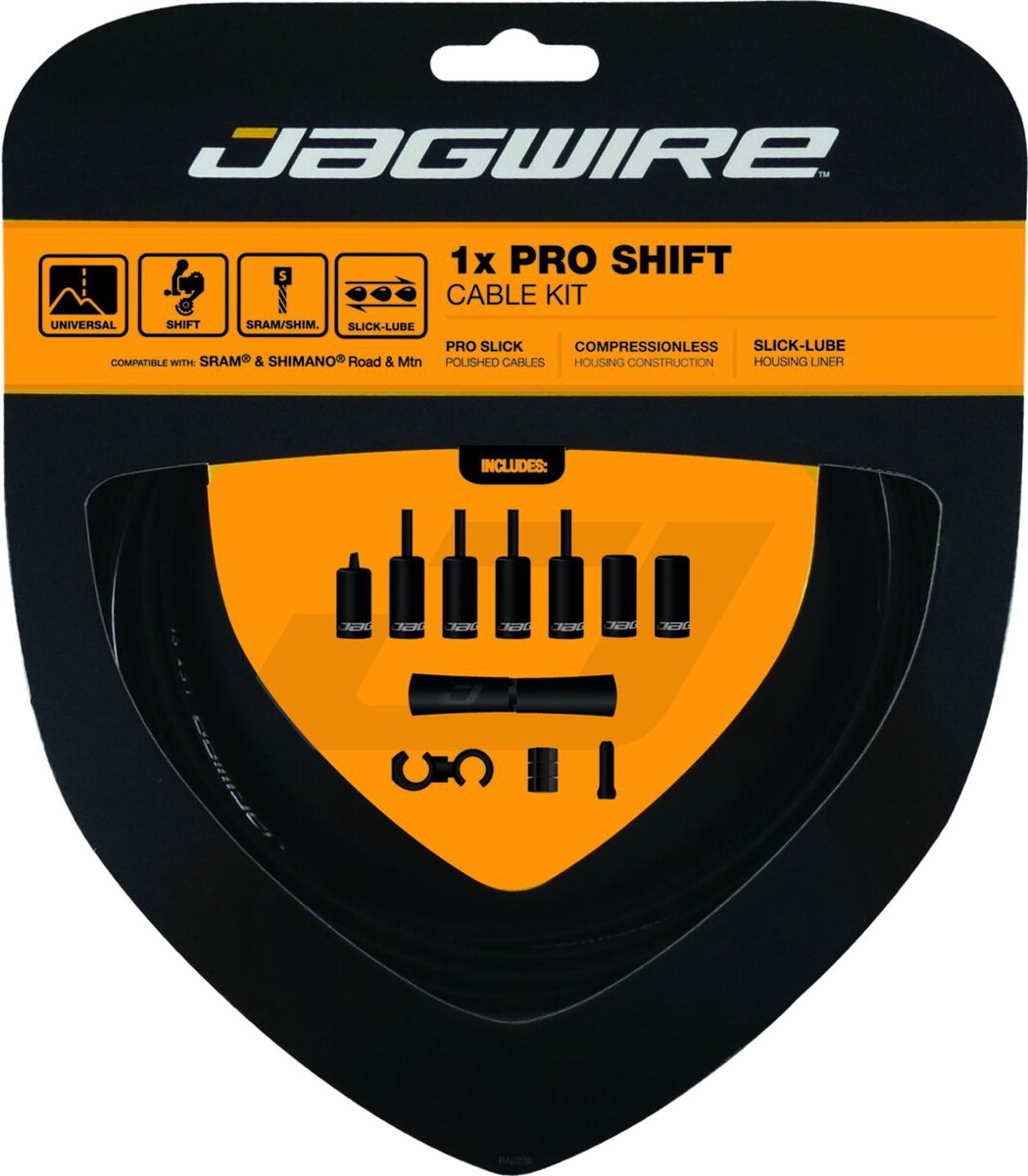 jagwire pro shift kabelset zwart