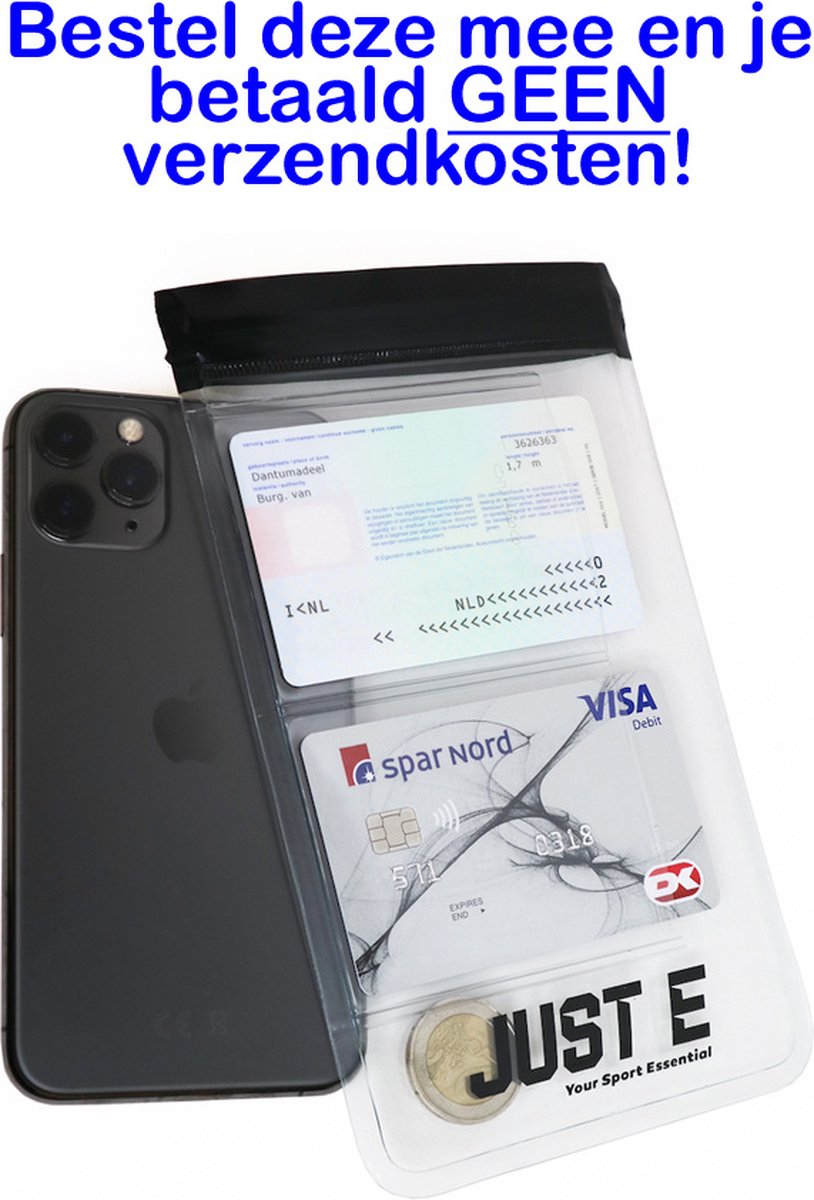 just e smartphone sport hoesje spat waterdicht hoesje telefoon wielrennen hardlopen