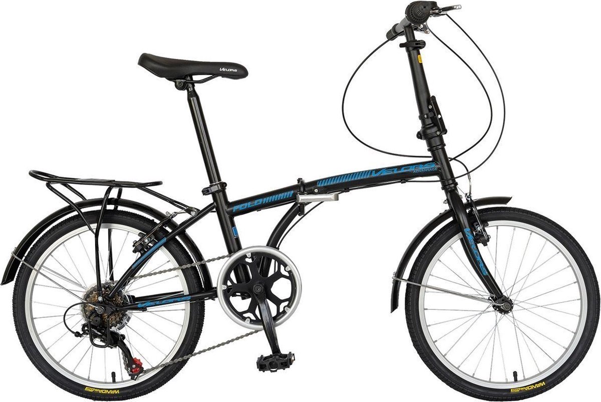 merax vouwfiets 20 inch citybike 7 versnellingen shimano tourney v brake lichtgewicht aluminium frame unisex fiets met bagagedrager
