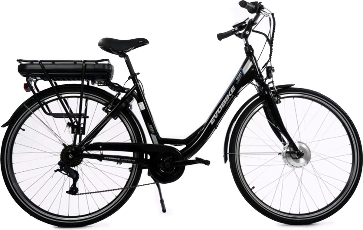 Minerva Estrel Elektrische Fiets - E-bike 28 Inch - Elektrische Damesfiets 49 cm - 7 Versnellingen - V-Brakes - Zwart Fiets (elektrisch) kopen online