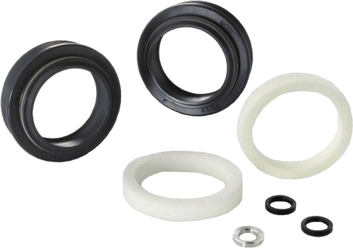 racingbros boxxer lyrik lycan wiper vorkafdichtingsset voor rock shox fox magura manitou wit zwart 35 mm