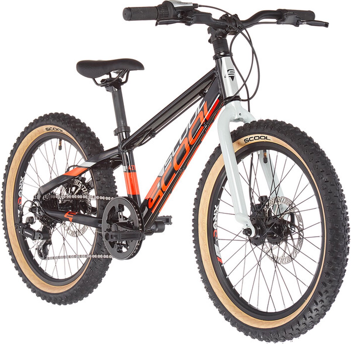 s cool xroc disc 20 7 s kinderen zwart oranje
