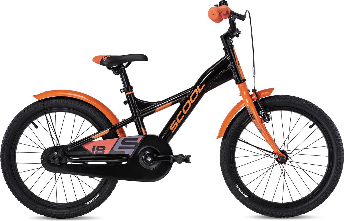 s cool xxlite alloy 18 kinderen zwart oranje