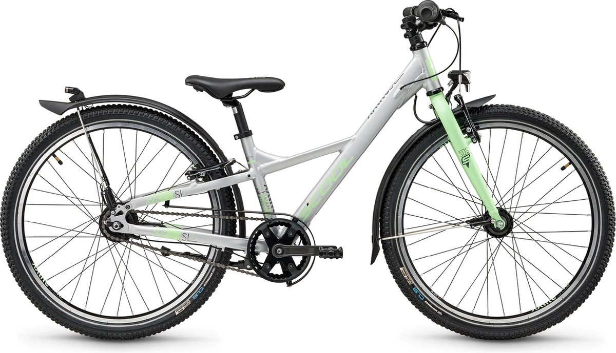 Scool XXlite SL 24 inch 7 versnellingen - Silve/Groen Fiets kopen online