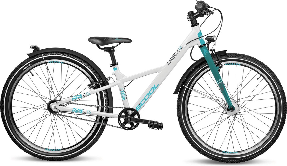 Scool XXlite SL 24 inch 7 versnellingen - Wit/Aqua Fiets kopen online