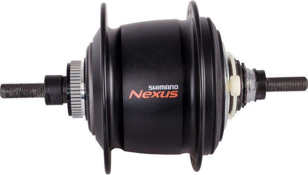 shimano versnellingsnaaf nexus c6001 8d 8s schijfrem centerlock zwart