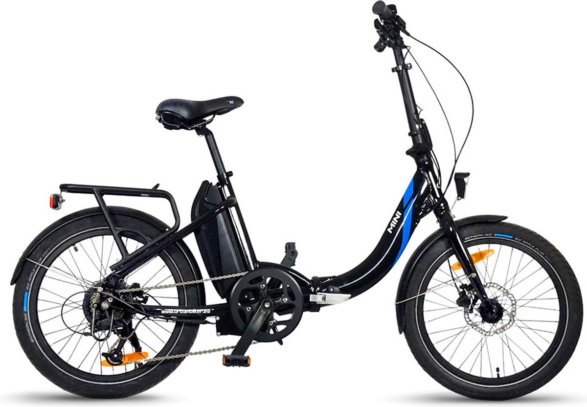 Urbanbiker Mini | Elektrische fiets Opvouwbare | Autonomie 100KM | Zwart | 20" Fiets (elektrisch) kopen online