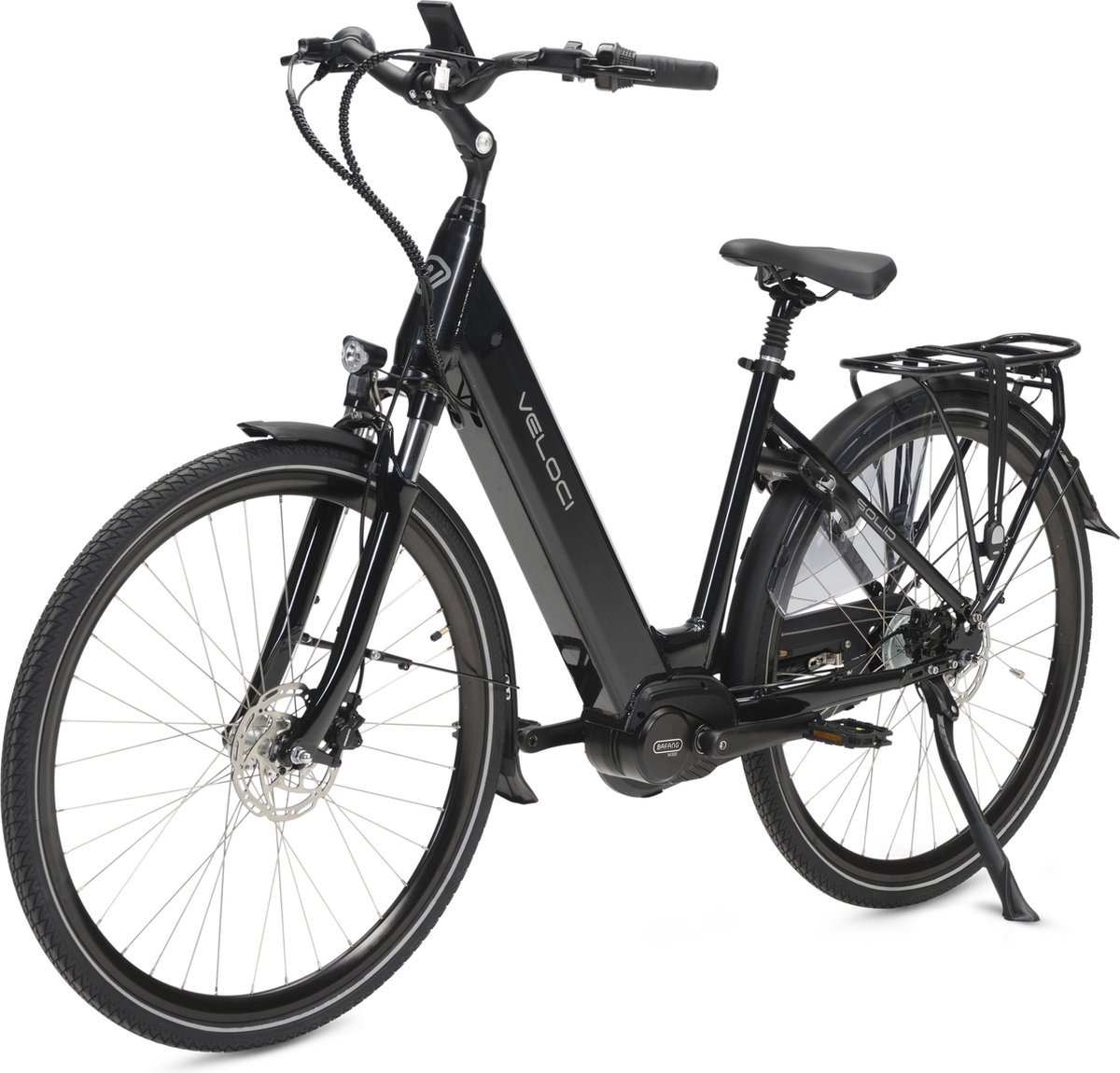 veloci solid elektrische fiets met middenmotor en hydraulische schijfremmen naafversnelling