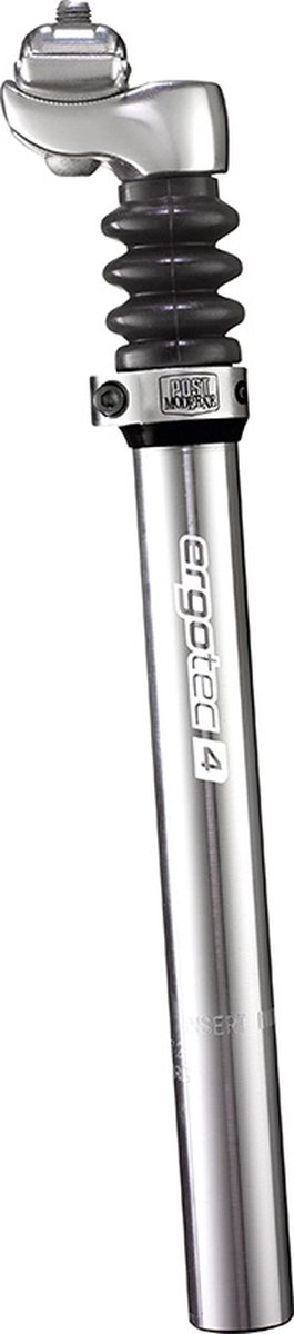 Verende zadelpen Ergotec Glide 27.2 x 350 mm - zilver Fiets kopen online