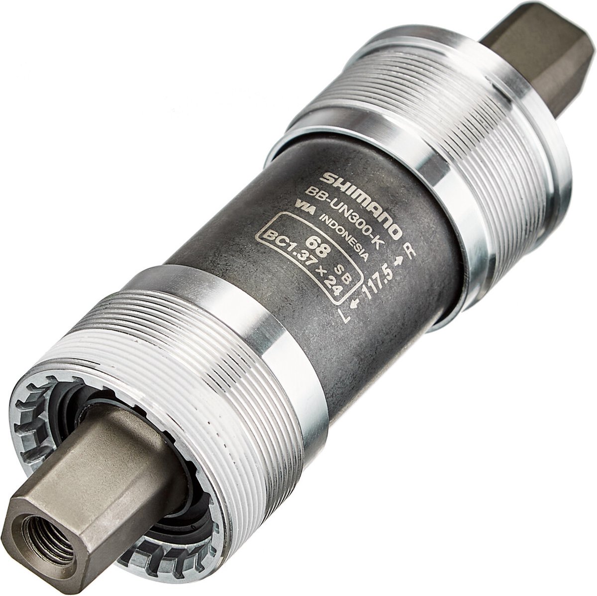 vierkante trapas shimano bb un300 68mm 117mm kettingkast type