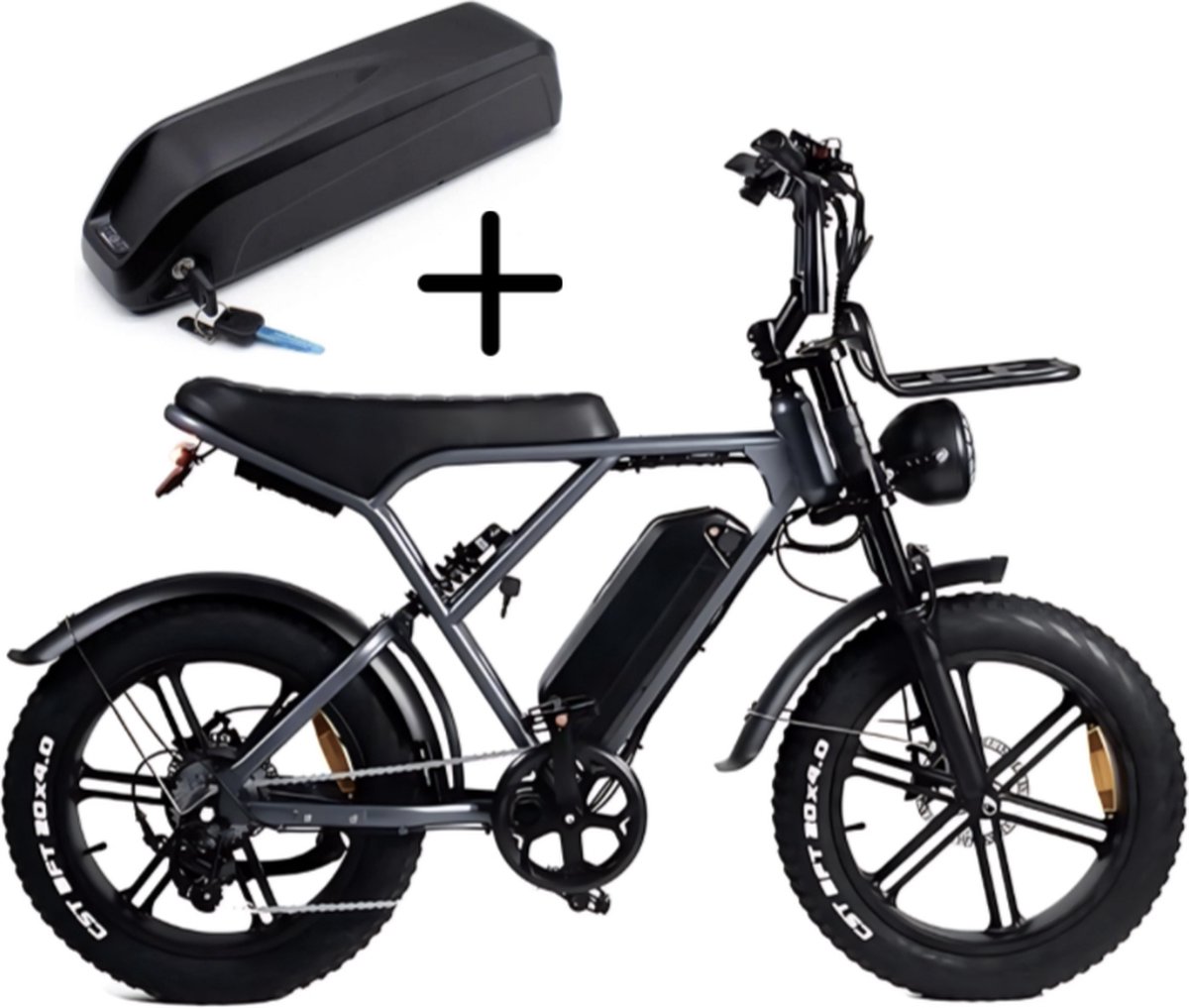 Vilolux® Fatbike electrisch - Fatbike H9 PRO - 2 Accu's - Legaal - Rijklaar - Niet opvoerbare fatbikes - 2 Jaar garantie - Telefoontasje - Hydraulische remmen - Alarm - Space Grey Fiets (elektrisch) kopen online