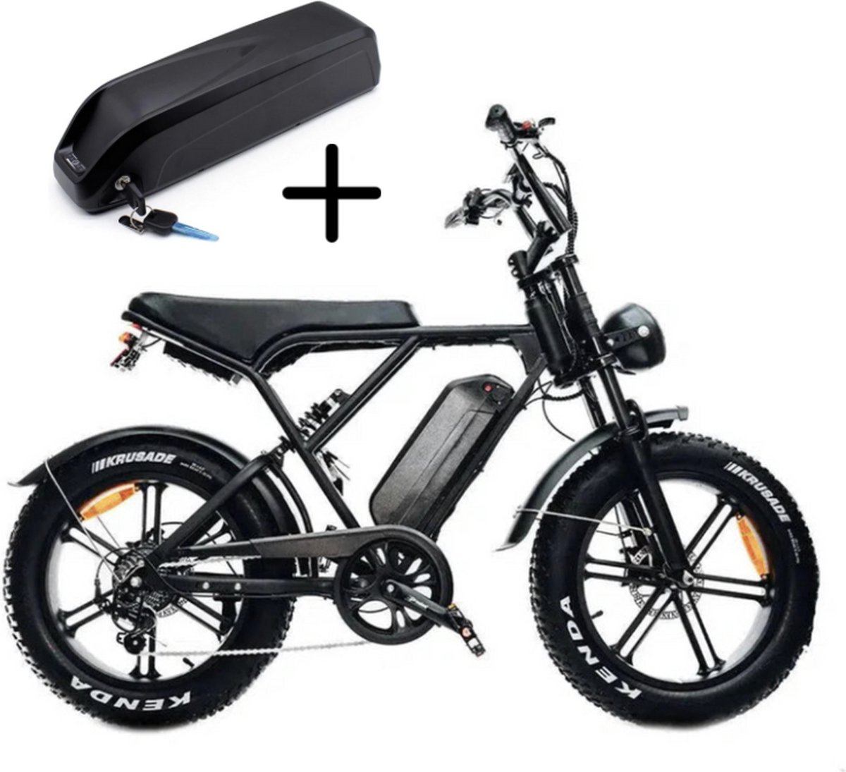 Vilolux® Fatbike electrisch - Fatbike H9 PRO - 2 accu's - Legaal - Rijklaar - Niet opvoerbare fatbikes - 2 Jaar garantie - Telefoontasje - Hydraulische remmen - Alarm - Zwart Fiets (elektrisch) kopen online