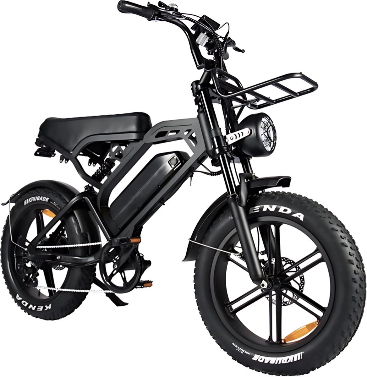 vilolux fatbike electrisch fatbike v20 pro voorrek legaal rijklaar niet opvoerbare fatbikes 2 jaar garantie telefoontasje hydraulische remmen alarm zwart