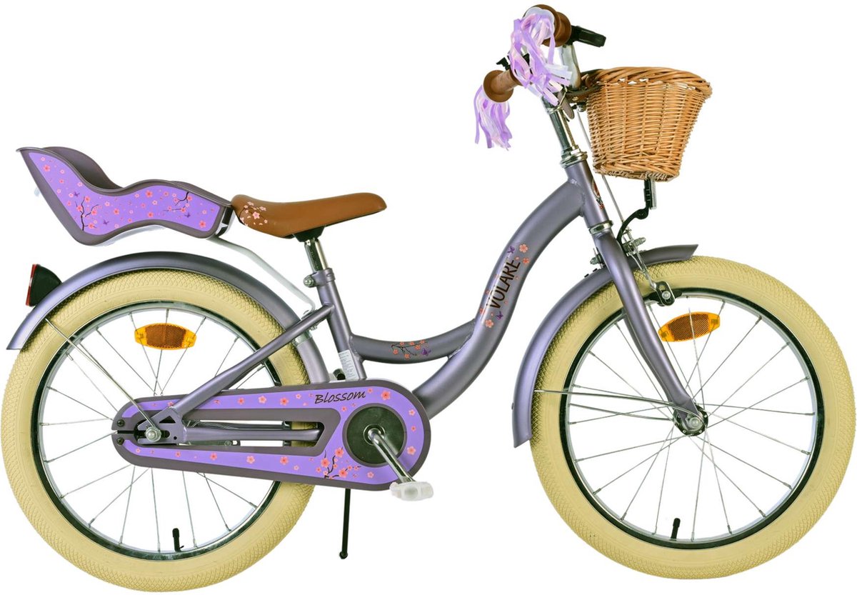 Volare Blossom Kinderfiets - Meisjes - 18 inch - Paars Kinderfiets kopen online