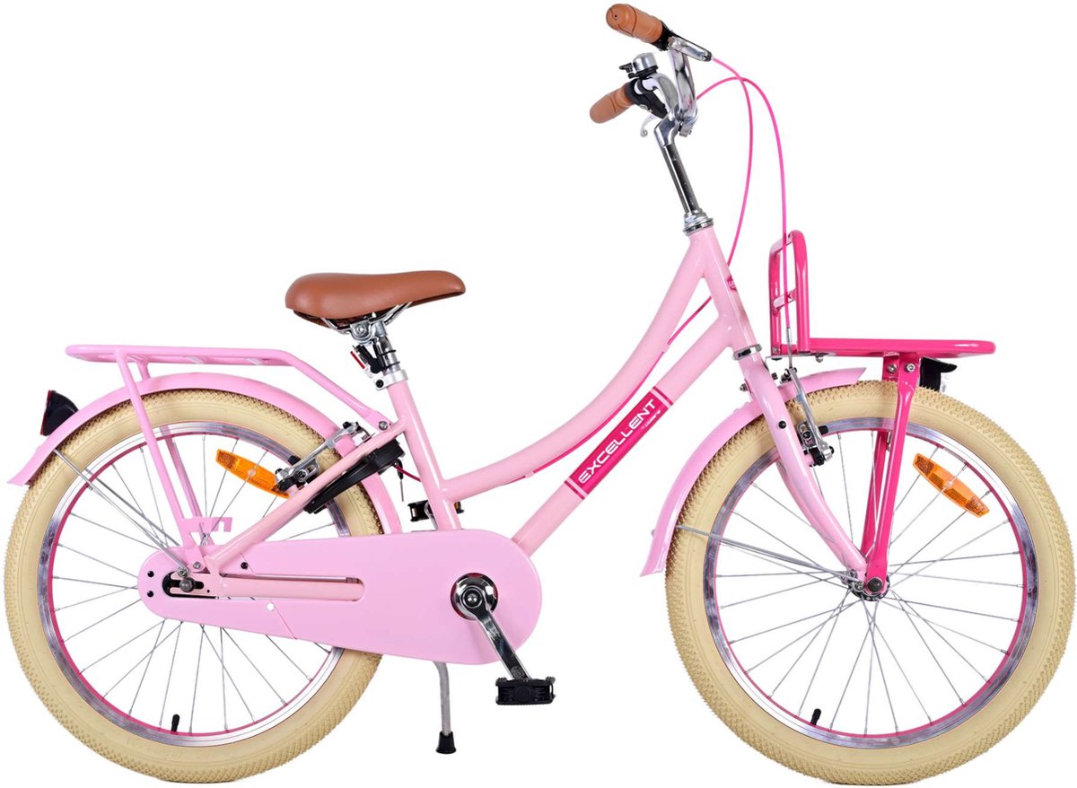 Volare Excellent Kinderfiets - Meisjes - 20 inch - Roze - Twee handremmen Kinderfiets kopen online
