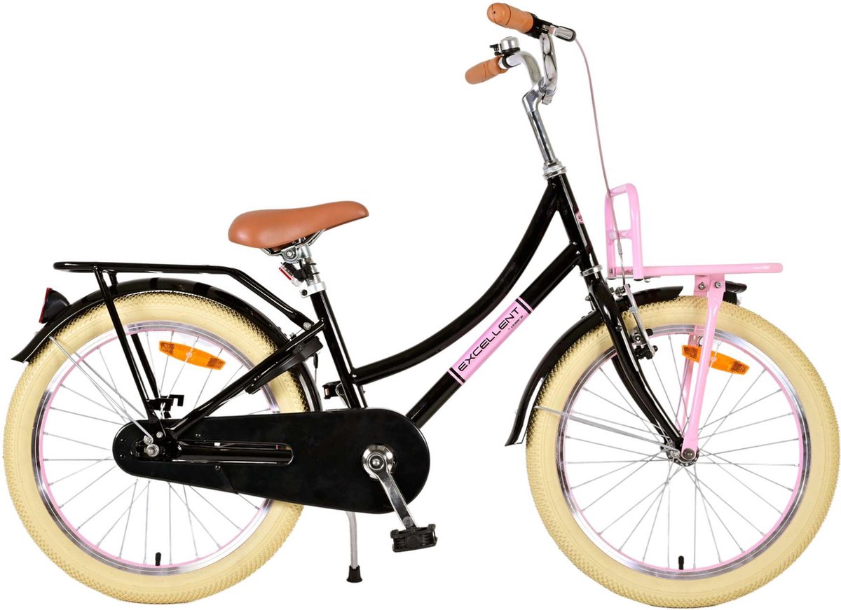 Volare Excellent Kinderfiets - Meisjes - 20 inch - Zwart Kinderfiets kopen online