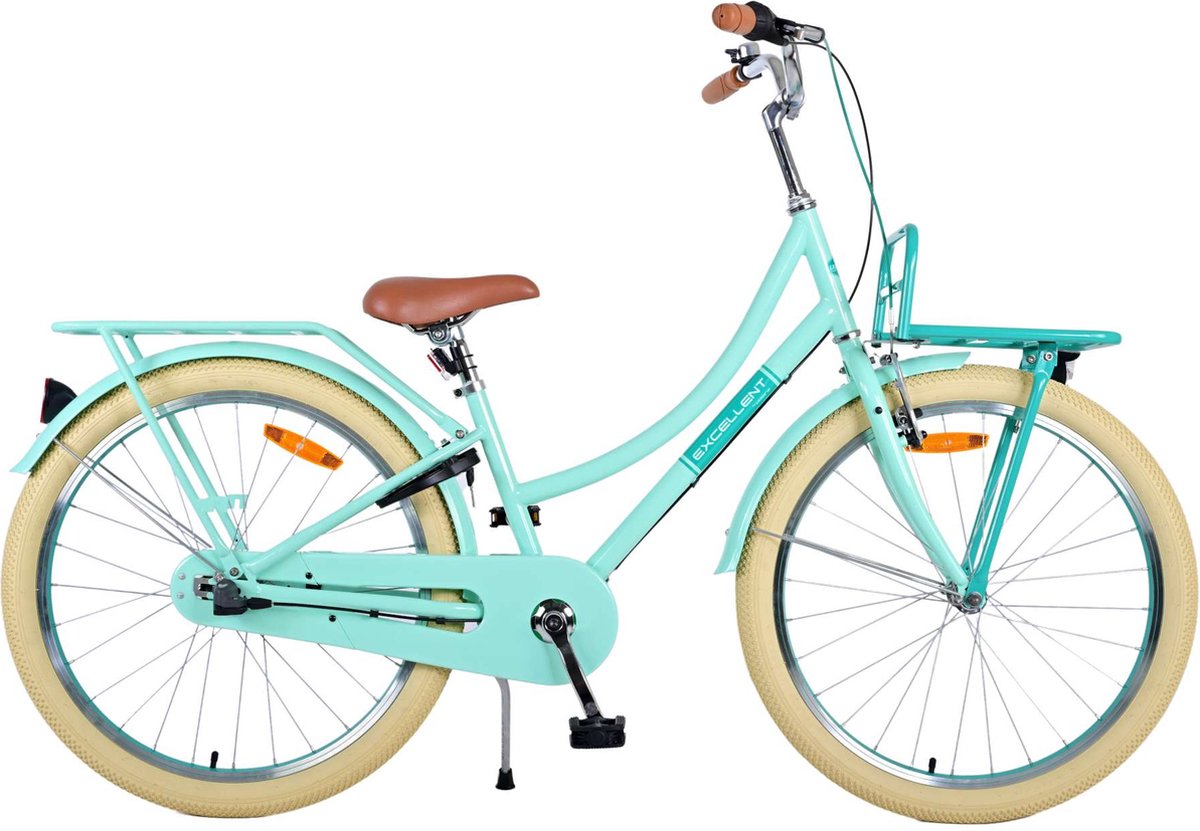 Volare Excellent Kinderfiets - Meisjes - 24 inch - Groen - 3 Versnellingen Kinderfiets kopen online