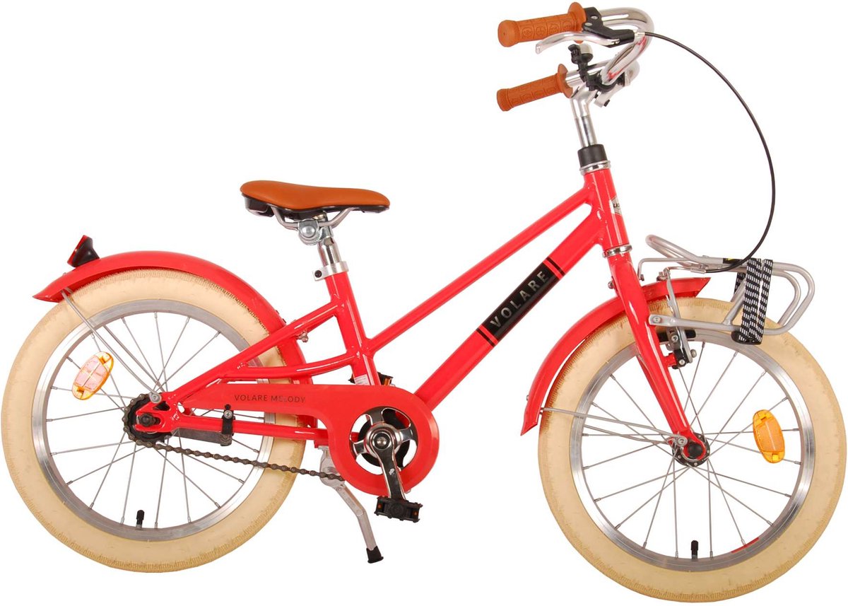 Volare Melody Kinderfiets - Meisjes - 16 inch - Koraal Rood - Prime Collection Kinderfiets kopen online