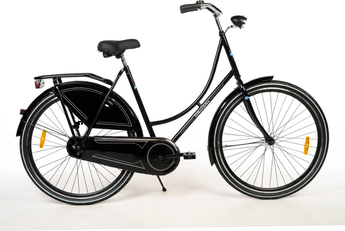 Wheelerz.nl omafiets 28 inch zwart met voordrager Fiets kopen online