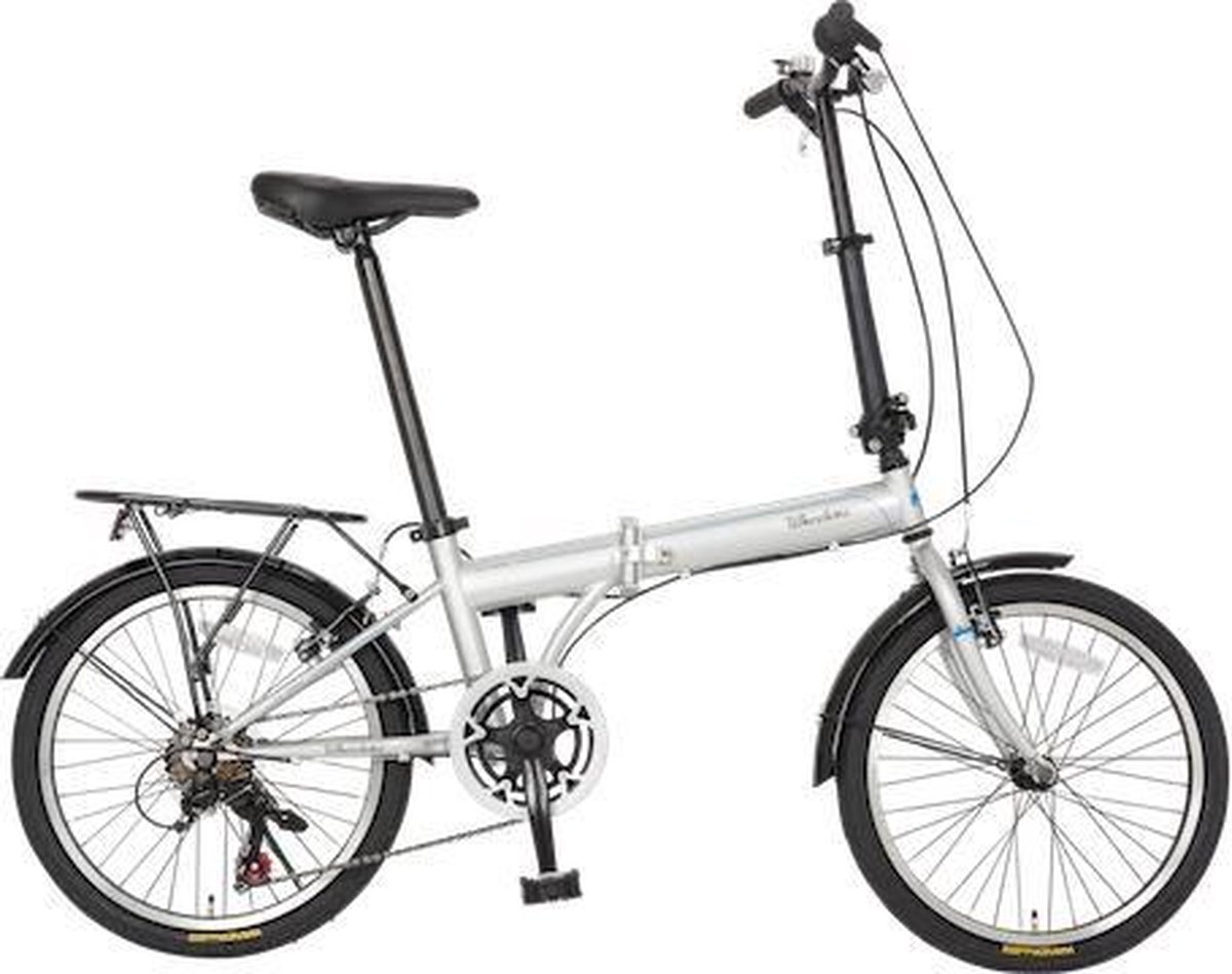 wheelerz nl vouwfiets 20 inch 6 speed shimano zilver