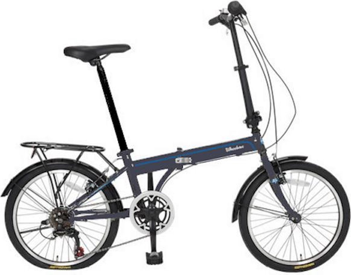 wheelerz vouwfiets 20 mat antraciet shimano tourney tx 6 speed rijklaar geleverd