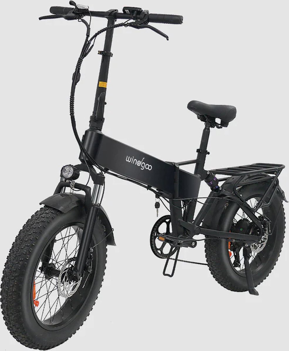 windgoo f22 pro fatbike elektrische vouwfiets e bike 250w 12 5ah max 25km h zwart