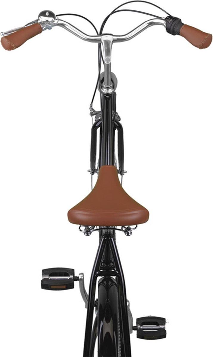 altec palermo 28 inch damesfiets 52cm handremmen 3v glans zwart