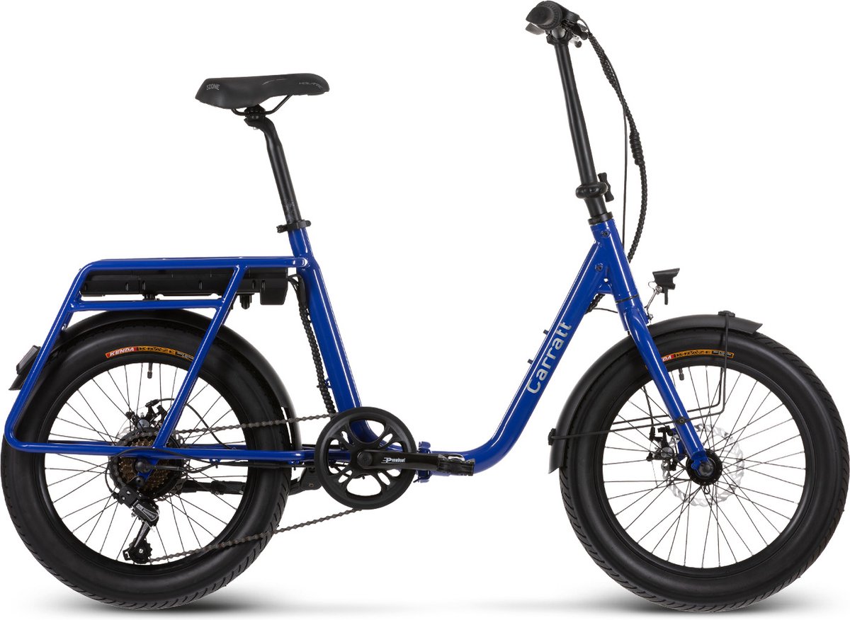 carratt bari vouw ebike 10 4ah 7sp 20x3 inch dark blue
