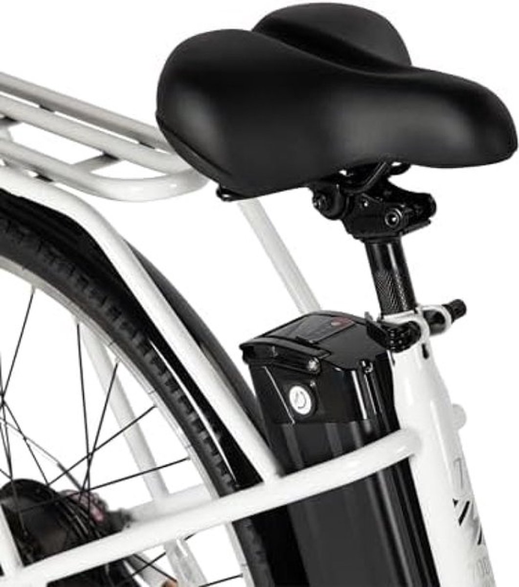 elektrische fiets 28 inch 700c elektrische stadsfietsen voor volwassenen 250 w motor 36 v 10 4 ah accu 7 versnellingen voor vrouwen en mannen pendelaars elektrische fiets wit