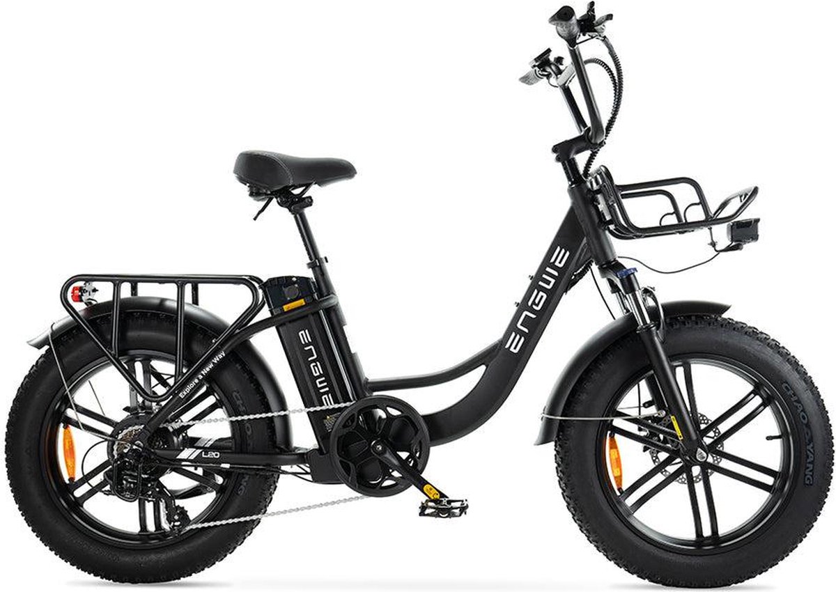 engwe l20 fatbike zwart 250w elektrische fatbike