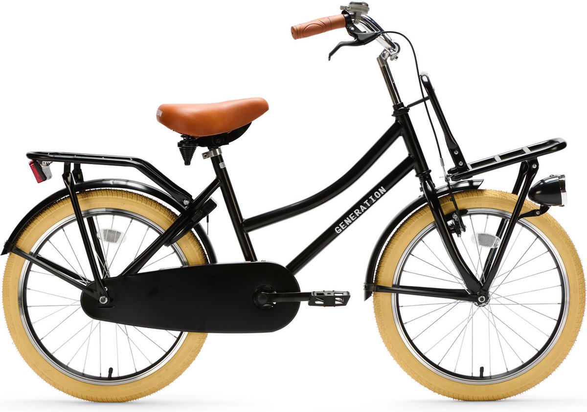 generation urban transportfiets 20 inch zwart