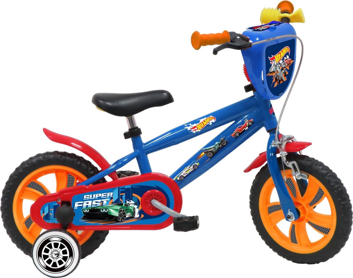 Hot Wheels 12 inch kinderfiets blauw Kinderfiets kopen online
