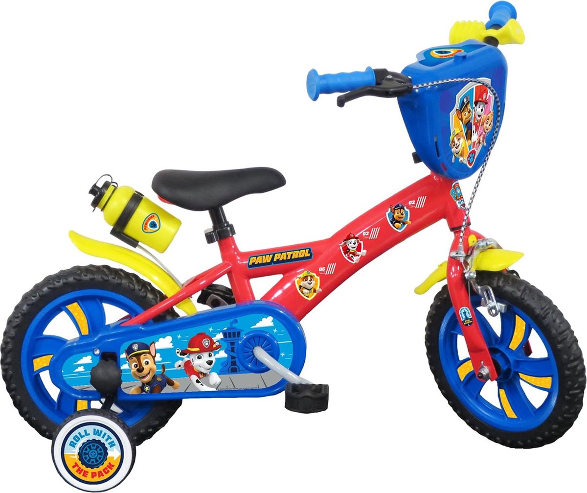 paw patrol 12 inch kinderfiets rood