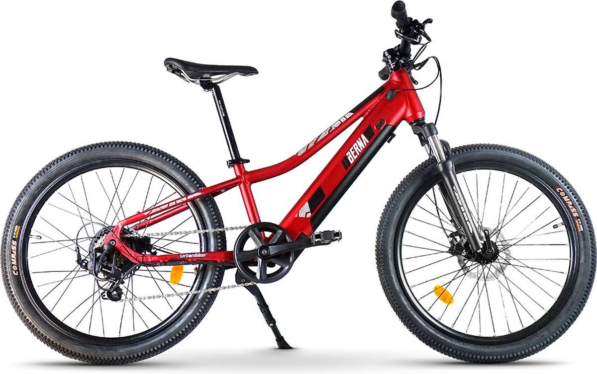 urbanbiker berna elektrische kinder mountainbike 70 km actieradius 24