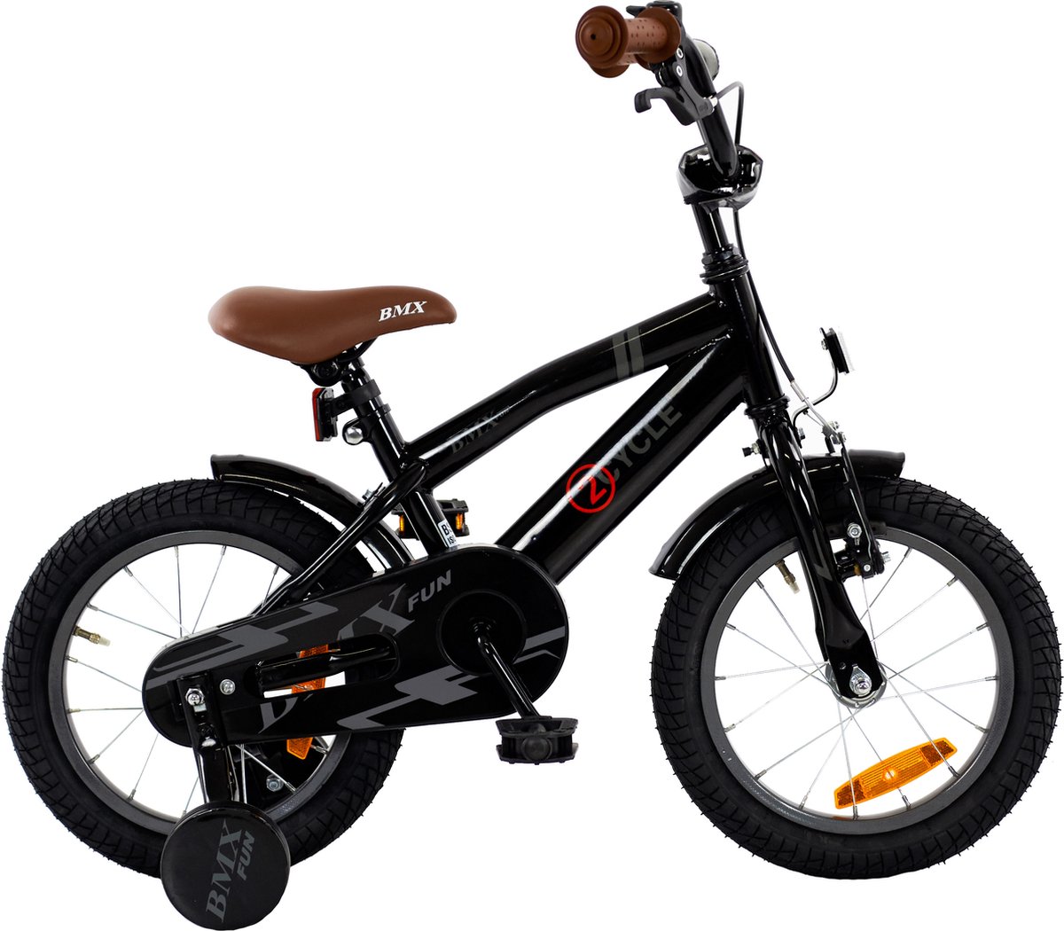 2Cycle BMX-Fun - Kinderfiets - 14 inch - Zwart Kinderfiets kopen online