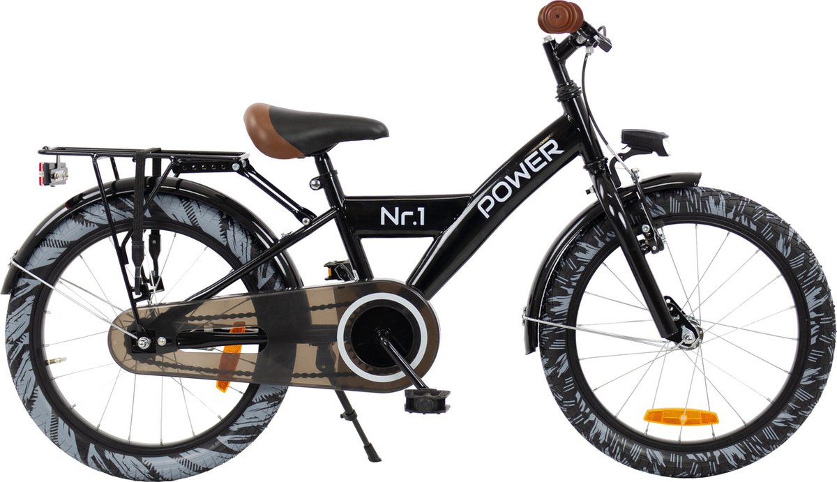 2Cycle Power Kinderfiets - 18 inch fiets - Jongensfiets - Zwart Kinderfiets kopen online