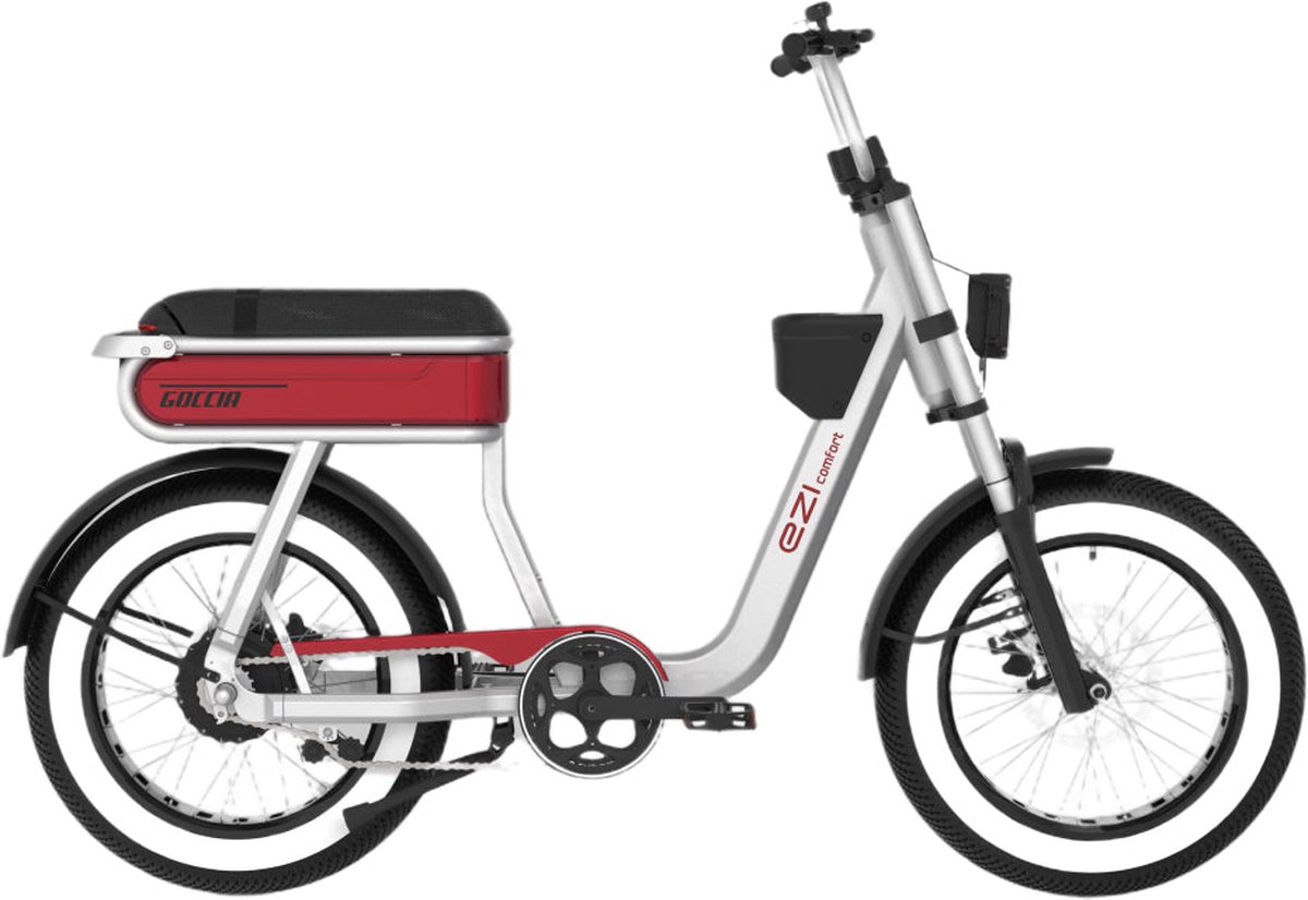 AGM Goccia Comfort - Fatbike - Rood - 250W - Elektrische Fatbike Fiets (elektrisch) kopen online