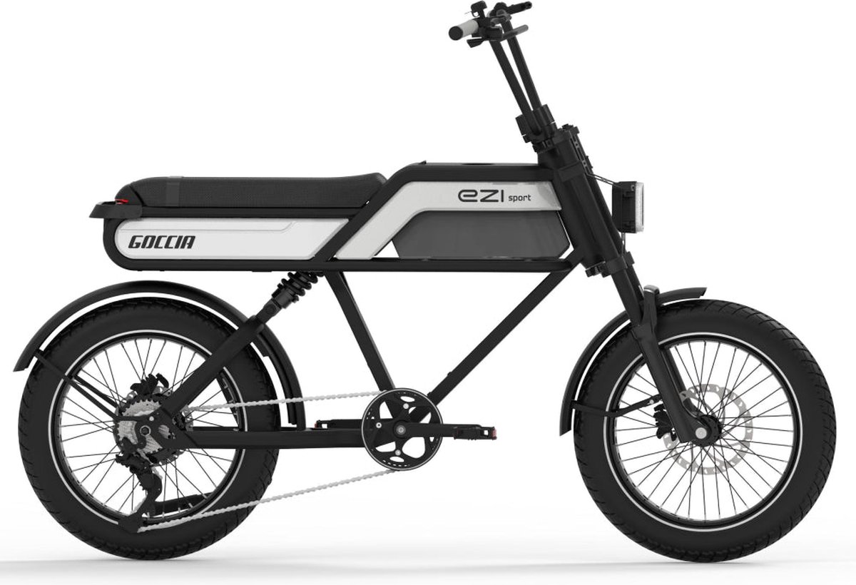 agm goccia sport fatbike wit 250w elektrische fatbike